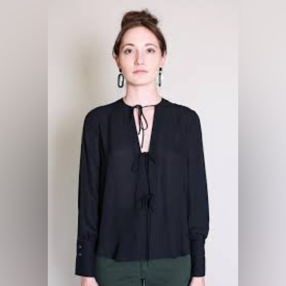 Rachel Comey Meryl Blouse in Black - Picture 2 of 16